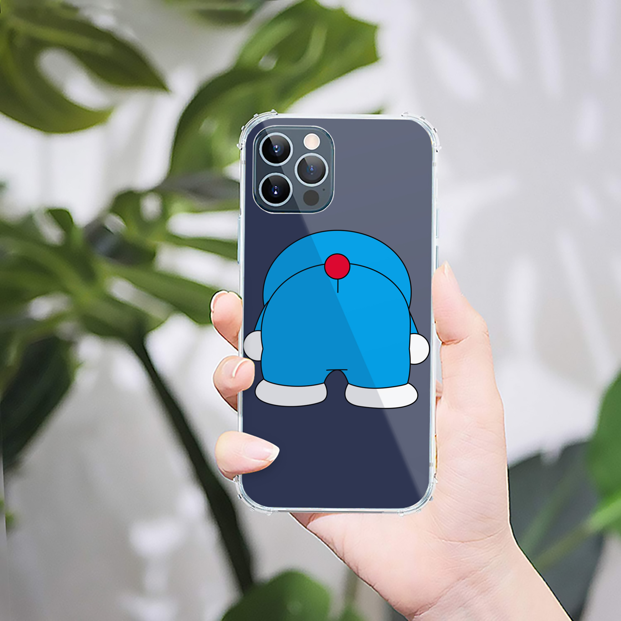 （画像用） ドラえもん Doraemon 【iPhone 12シリーズ対応】透明スマホケース（クリアソフトケース）